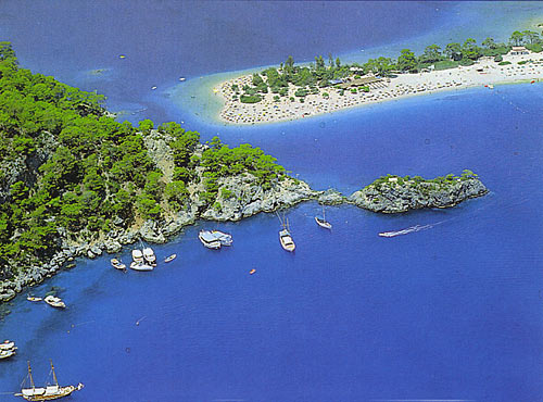 The beach Turkey's tourism industry advertises all over the world - Ölü Deniz - das Postkartenmotiv der Türkei nahe bei Fethiye