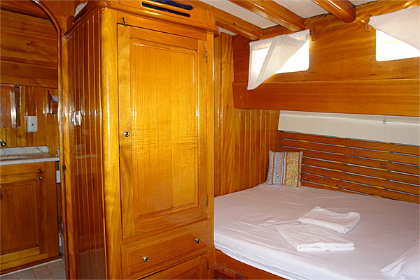 Doppelbett Kabine auf der M/S SELINA