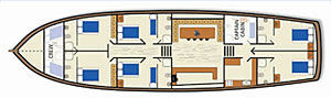 ample space in 6 cabins - M/S ANGEL