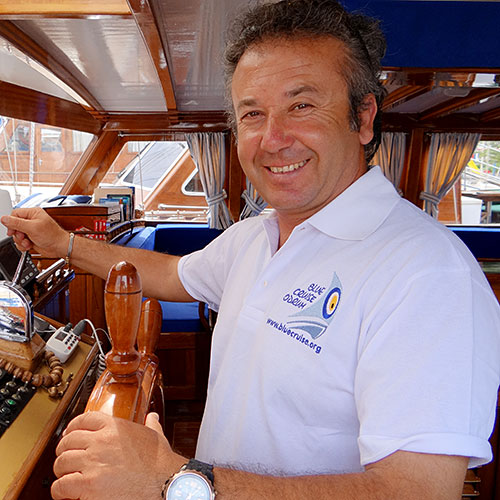 Bodrum Cup winner " Yusuf" - Also a trained chef - get spoiled on your Blue Cruise with him