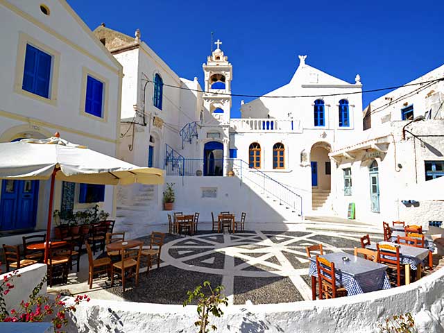 Typical Dodecanese Piazza Mandraki - Rhodes Blue Cruise