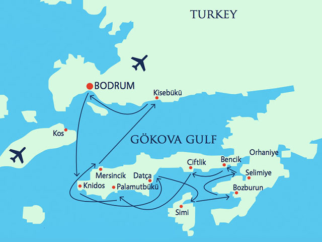 Map Karte-Bluecruise-Gokova