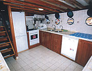 the kitchen has all facilities on M/S Kayhan