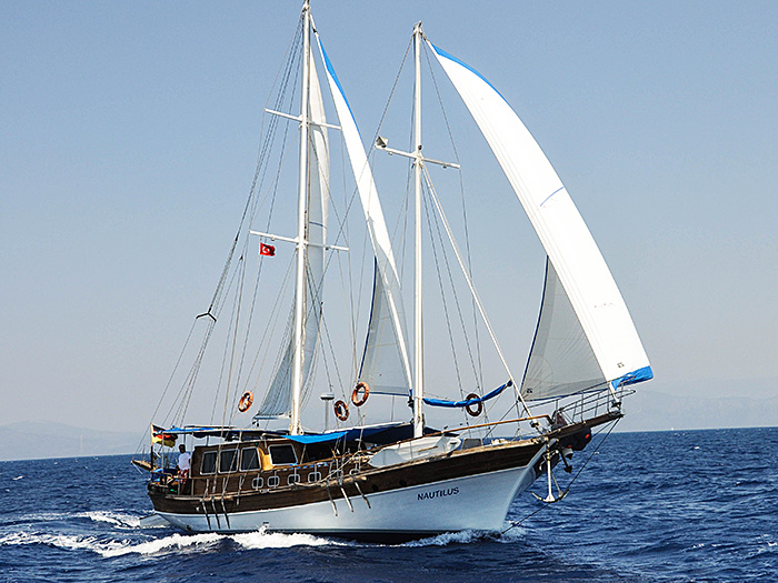 M/S NAUTILUS Beatiful Gulet Yacht under Sails