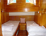 M/S SELINA also has 4 cabins with twin beds