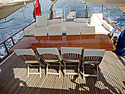M/S TUFAN 5 - aft deck, the social meeting point